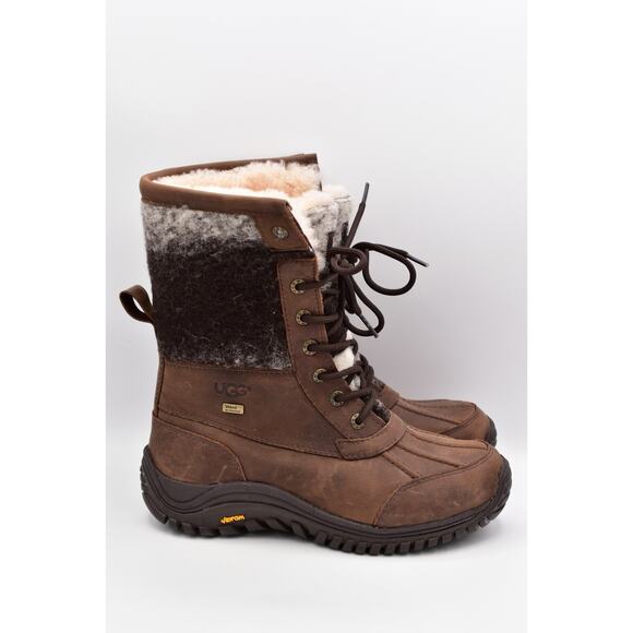 UGG ADIRONDACK WOOL II CHOCOLATE Bella WATERPROOF Boot Wool Ugg Pure US 7 NWOT - Picture 7 of 12